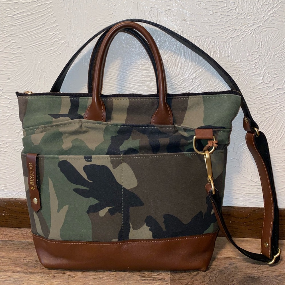 R. Riveter Camo Crossbody Purse